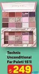 TECHNİC UNCONDİTİONAL FAR PALETİ 15'Lİ fiyat ve kampanya bilgisi